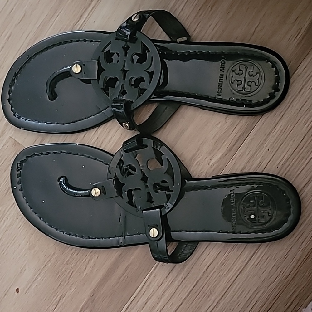 Tory Burch sandals, size 7, Black